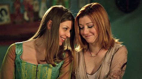 is alyson hannigan gay|Interview With Amber Benson